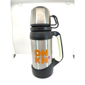 VTG Dunkin Donuts Stainless Steel Insulated Hot & Cold 32‎ Oz Thermos Travel Mug